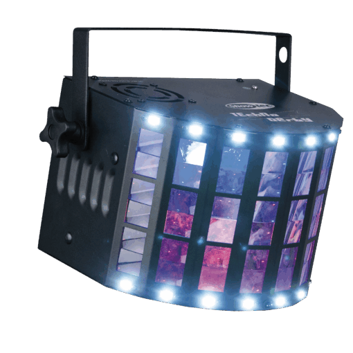 Showtec Techno Derby – 2-in-1 lichteffect met stroboscoop en kleurrijke LED's