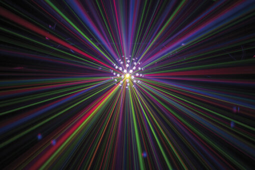 Showtec Colourburst – Spiegelbol meets laser en RGBW power - Afbeelding 4