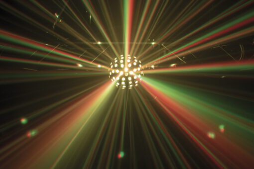 Showtec Colourburst – Spiegelbol meets laser en RGBW power - Afbeelding 6