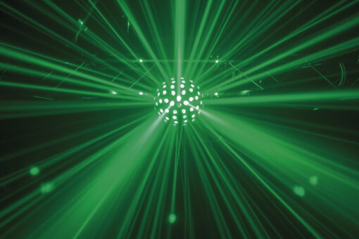 Showtec Colourburst – Spiegelbol meets laser en RGBW power - Afbeelding 8