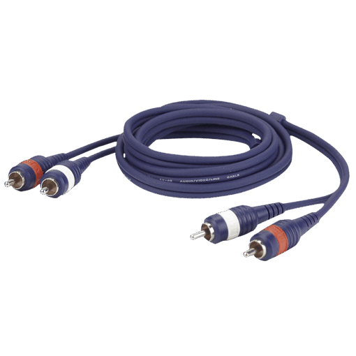 DAP FL24 Tulpkabel – 2x RCA Male naar 2x RCA Male – 3 Meter