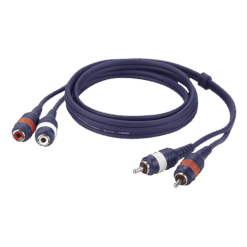 DAP FL27 Tulpkabel – 2x RCA Male naar 2x RCA Female – 6 Meter