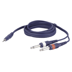 DAP FL31 – Stereo mini-jack naar 2x 6,3 mm mono Jack L/R – 3 meter