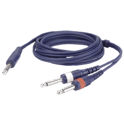 DAP FL32 – Mono Jack naar 2x Mono Jack Splitterkabel – 1,5 meter
