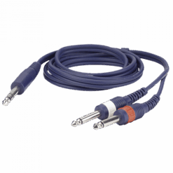 DAP FL34 – 6,3 mm Stereo Jack naar 2x 6,3 mm Mono Jack L/R – 6 meter