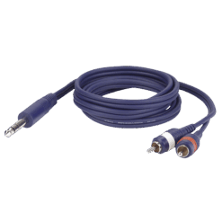 DAP FL35 – Stereo Jack naar 2 Tulp L/R – 6 meter