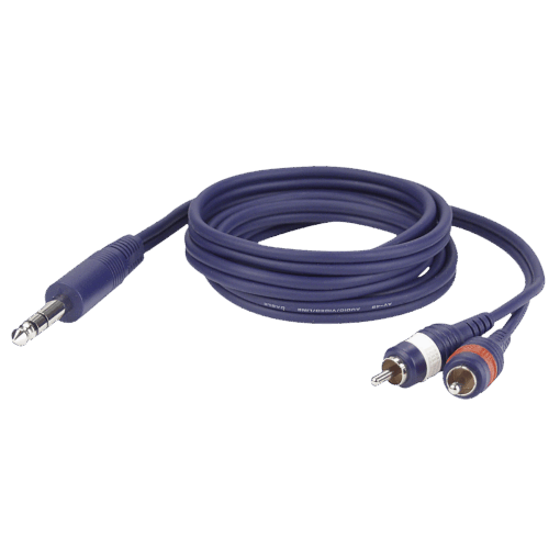 DAP FL35 – Stereo Jack naar 2 Tulp L/R – 6 meter