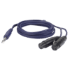 DAP FL37 – 2x XLR Female naar 6,3 mm Stereo Jack (TRS) – 1,5 meter