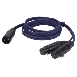 DAP FL38 – XLR Male naar 2x XLR Female (gebalanceerd) – 1,5 meter