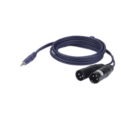 DAP FL46 – Stereo Mini-Jack naar 2 XLR Male 3P – 6 meter