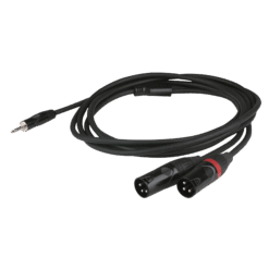 DAP FLX46 – Stereo Mini-Jack (Verzonken) naar 2 XLR Male 3P – 3 meter