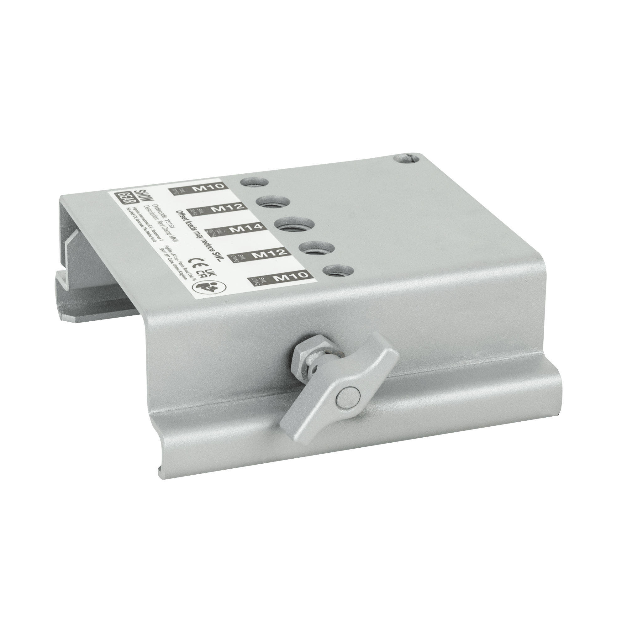 Showgear Tent Clamp - WLL: 100 kg - metaal - zilver