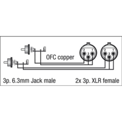 Alternative view of DAP FL25 RCA (Tulp) naar XLR Female Verloopkabel – 1,5 meter